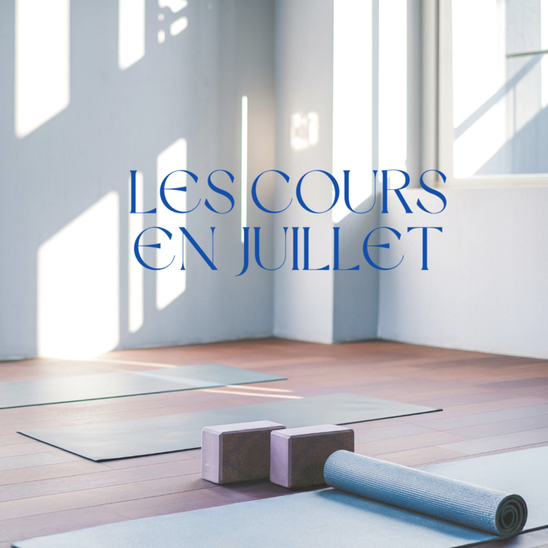 Emiie cosson - professeur de yoga - cours collectifs - juillet - programme estival - hatha flow - vinyasa - yin yang - relaxation - yin yoga